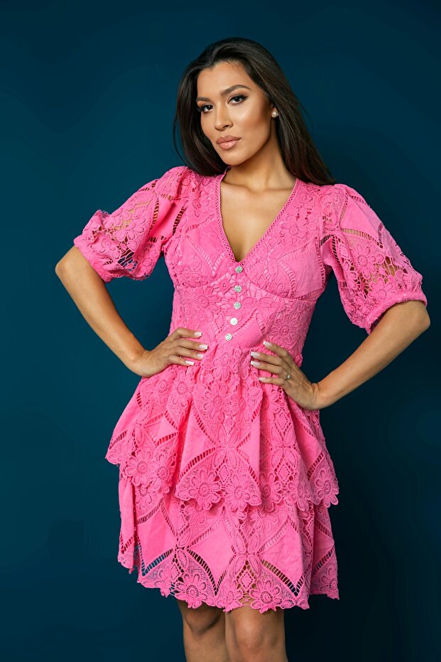ROCHIE CROCHET PINK - 1