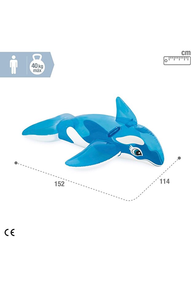 Inflatable Whale Pool Float - 3