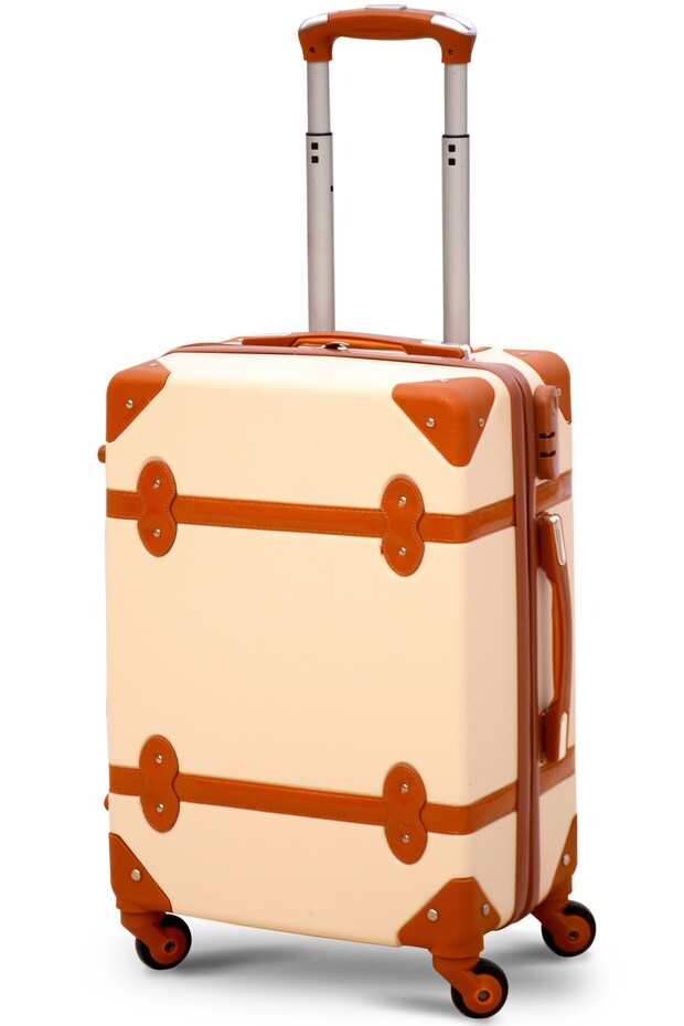 Vintage Hard Shell Lightweight ABS 20 Inch (7-10kg) Luggage - Retro Classic Suitcase