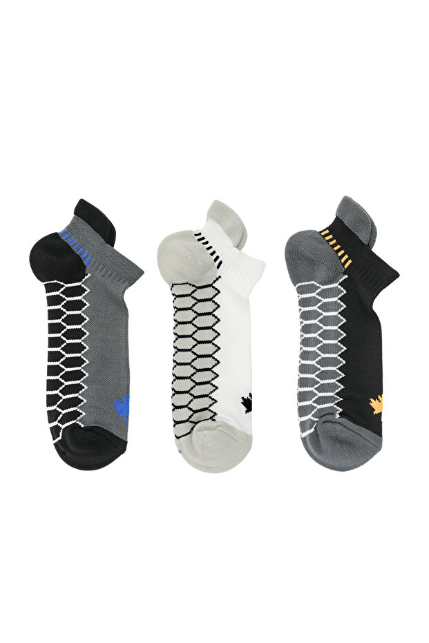 3 Pack Quick Dry Performance Ankle Socks - 5