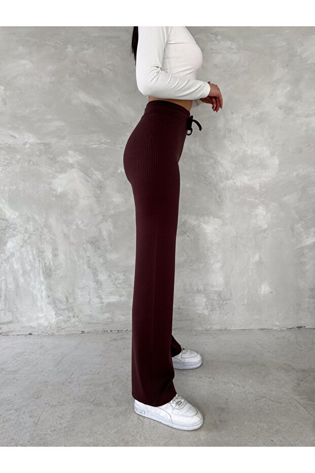 Women Ribbed High Waist Pants