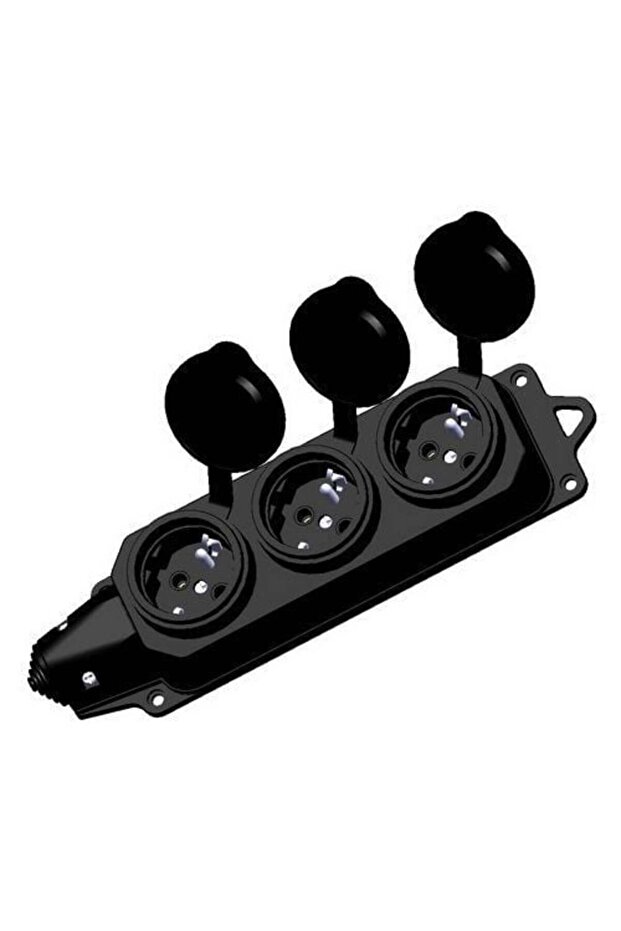 3-Pole Single-Phase Rubber Group Socket - 1