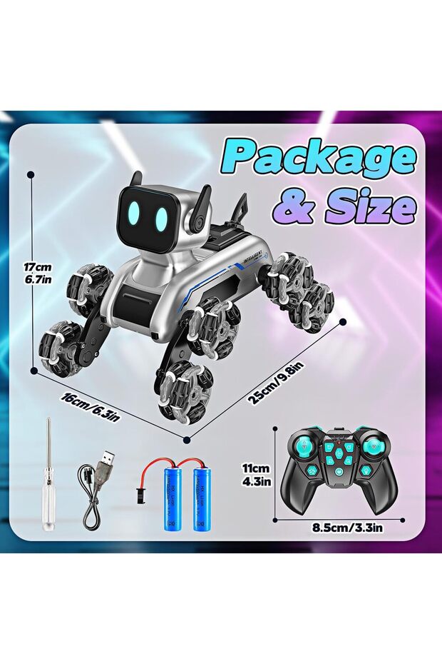 Dog robot with Remot control and controler Watch(RENDOM COLOUR) - 5