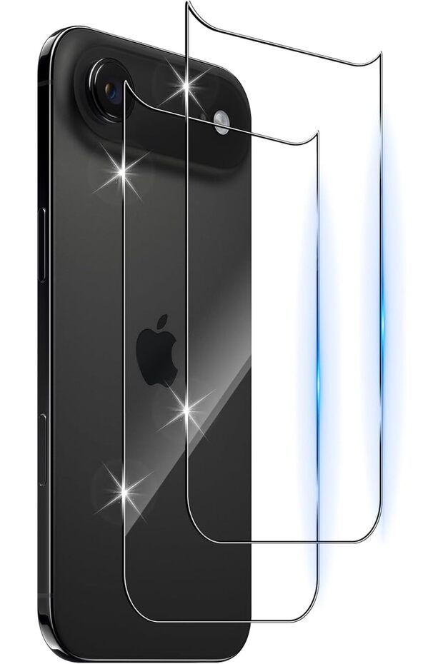 واقي شاشة خلفي لهاتف iPhone 17 Air من الجيلاتين الرقيق - مناسب للاستخدام مع غطاء الجيلاتين الرقيق - رفيع للغاية