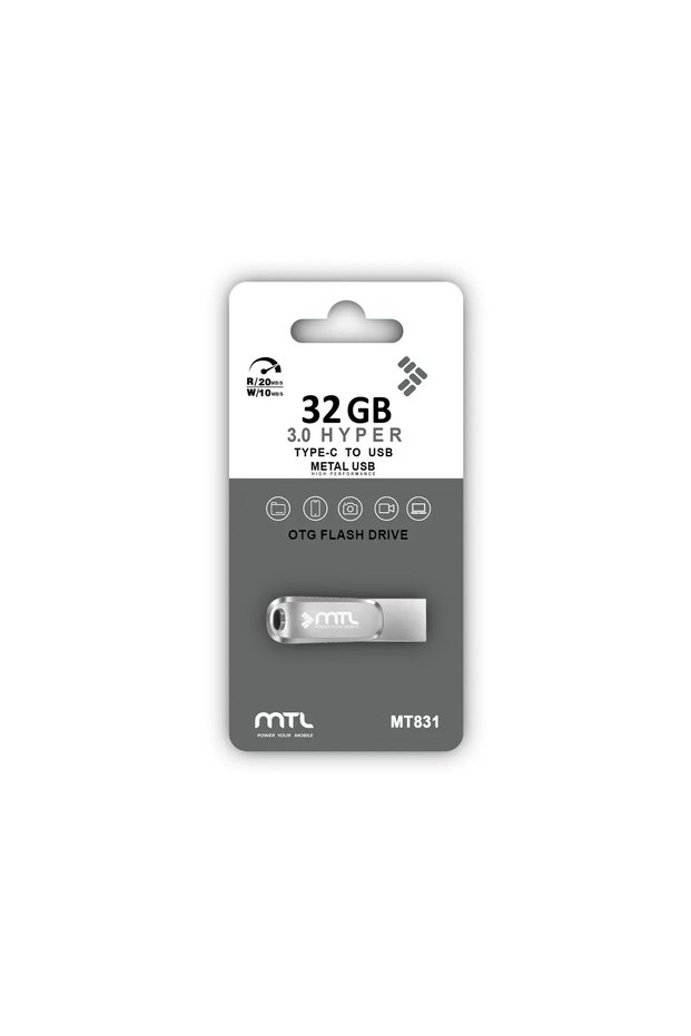 32 Gb Type-C USB Flash Memory Otg 3.0 Fast Reading Metal Case Phone Tablet Compatible