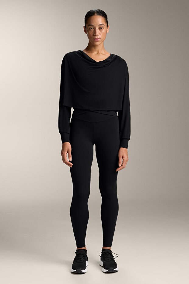 Drape yaka modal tişört - 2