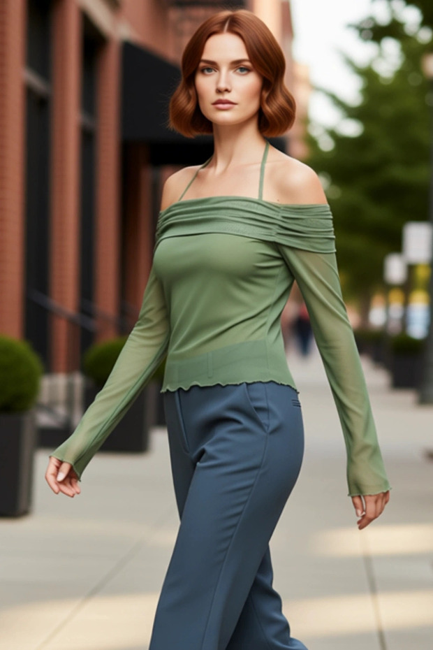 Women's Textured Spanish Sleeve Blouse Stylish and Effortless Everyday Wear Quality Stylish Comfortable Modern