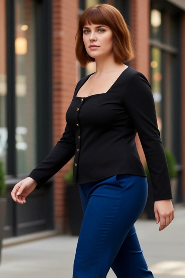 Women's Heart Neckline Buttoned Woven Top Elegance and Comfort Combined Quality Stylish Comfortable Modern Elegant
