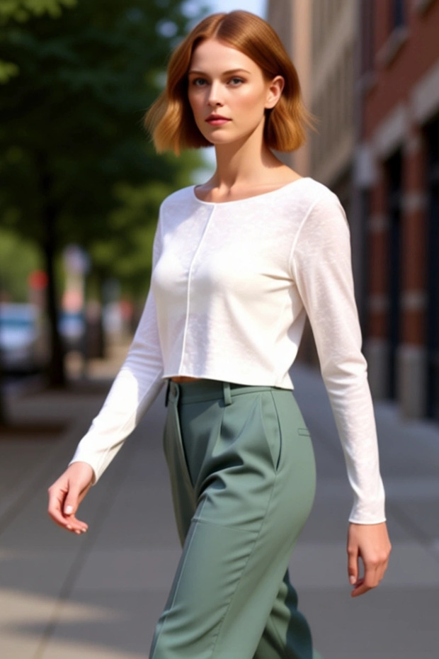 Women's Regular Fit Low Armhole Boat Neck Ribbed Long Sleeve Crop Knitwear Blouse Quality Stylish Comfortable