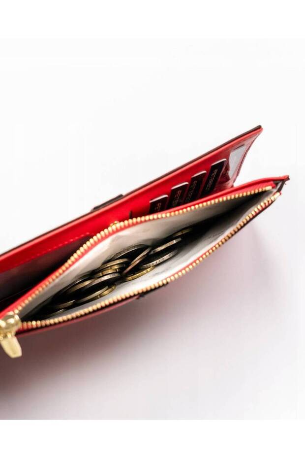 Wallet + pen + keychain set PTN ZDE-05 RED - 5