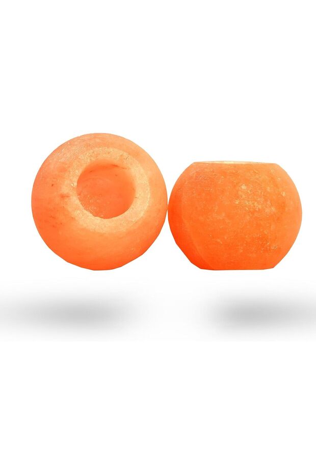 Himalayan Salt Candle Holder - Round Shape