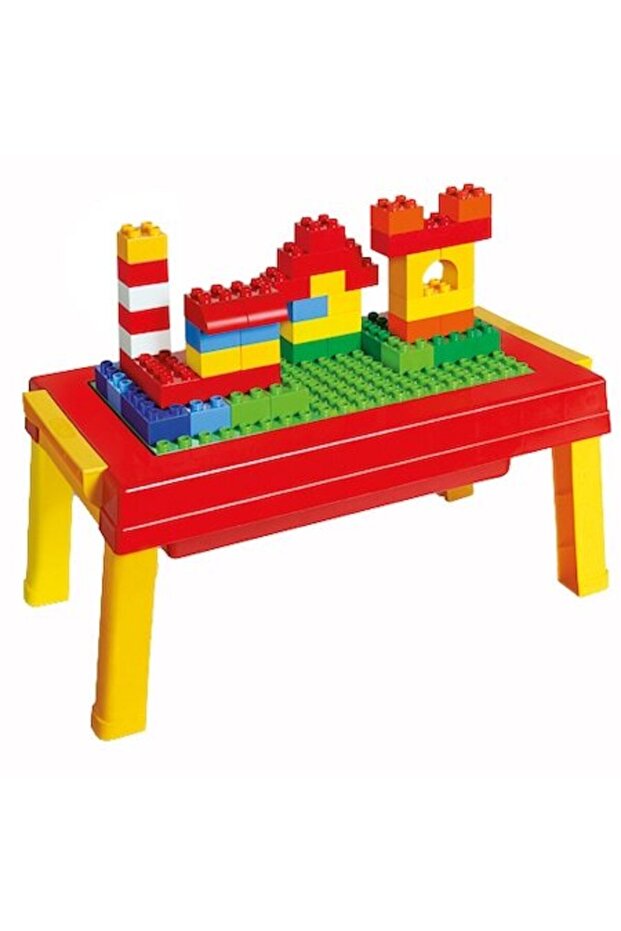 construction blocks set with table - 1