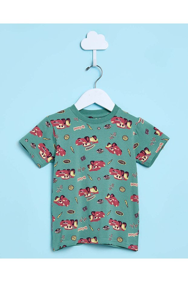 Infant Boys Green Cars T-Shirt
