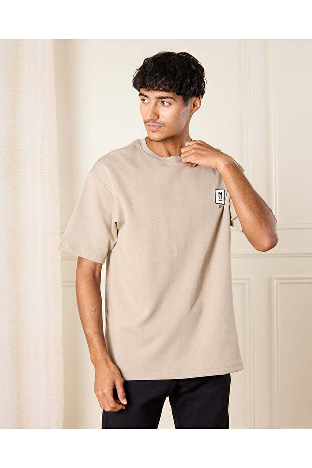Men Brown Print T-Shirt