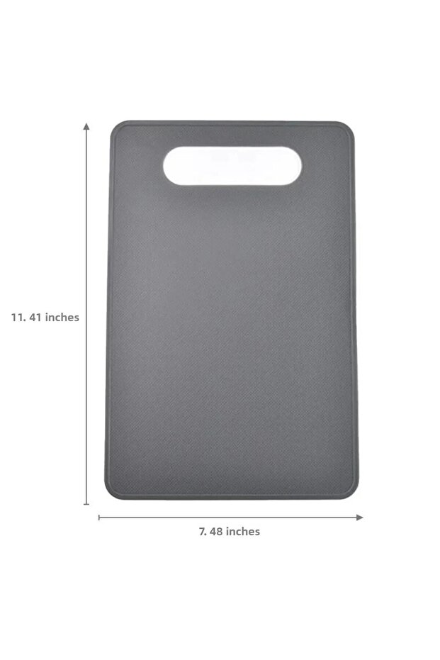 1pc Gray 1pc Durable Pp Cutting Board Non-slip Vegetable Fruit Chopping Board For Home Kitchen Campi