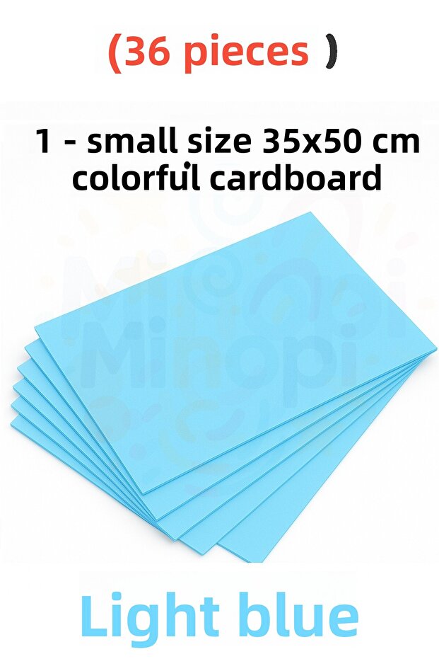 Blue Color Cardboard 36 Pieces 35X50 cm Hard Cardboard Cardboard