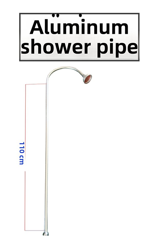 Aluminum Shower Pipe Suitable for Bathroom Faucets