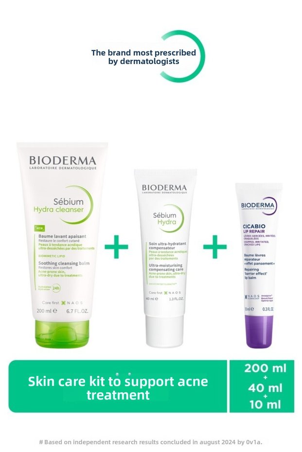 Sebium Isocid Set - Sebium Hydra Cleanser 200 ml + Sebium Hydra 40 ml + Cicabio Lip Repair