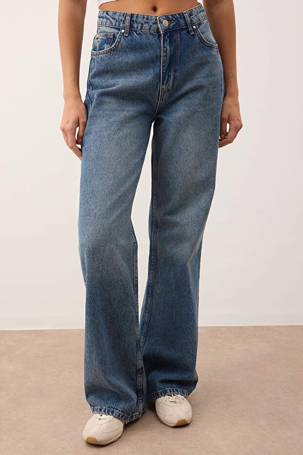 Mavi*001 Yüksek Bel Wide Leg Jeans TWOAW23JE00345 - 1