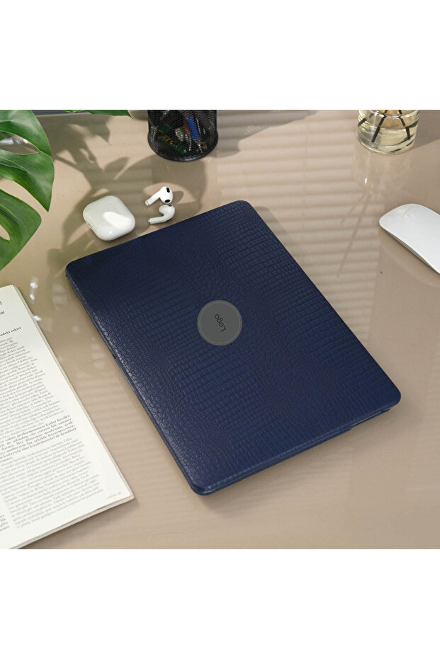 حافظة جلدية لجهاز Macbook Air M1 - تغطية 360 درجة، متوافقة مع معرف اللمس (A2337 A2179 A1932) - 8