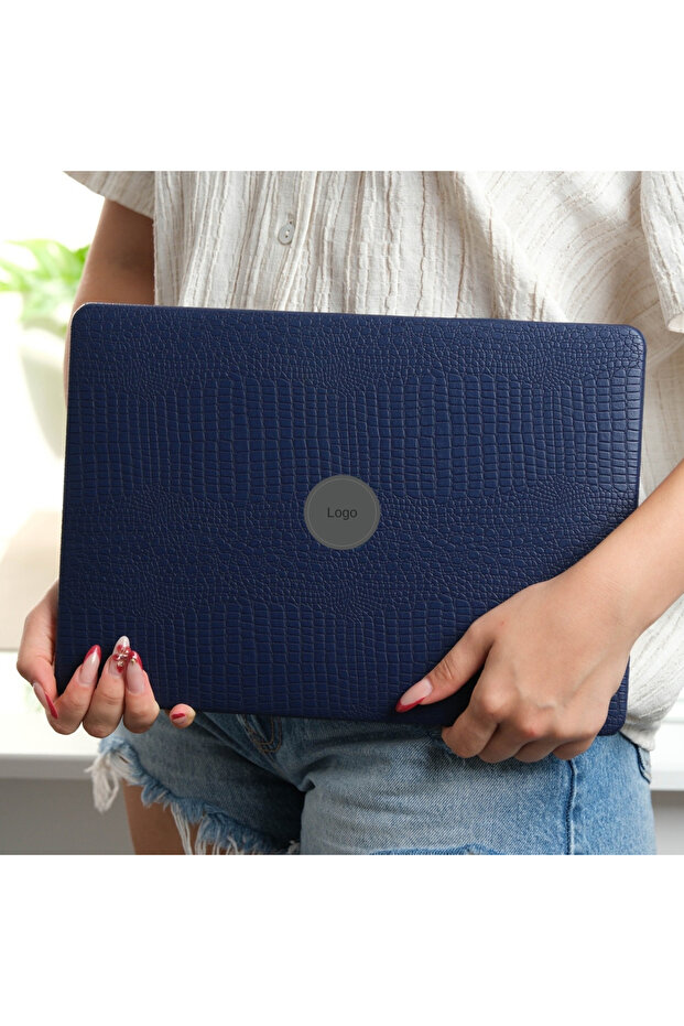 حافظة جلدية لجهاز Macbook Air M1 - تغطية 360 درجة، متوافقة مع معرف اللمس (A2337 A2179 A1932) - 3