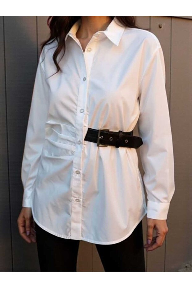 Kemer Detay Gömlek - 1
