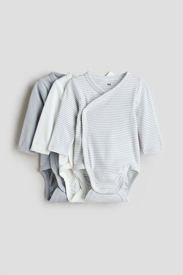 3-pack long-sleeved bodysuits