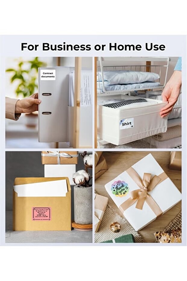 طابعة ملصقات حرارية باللون الرمادي - 3