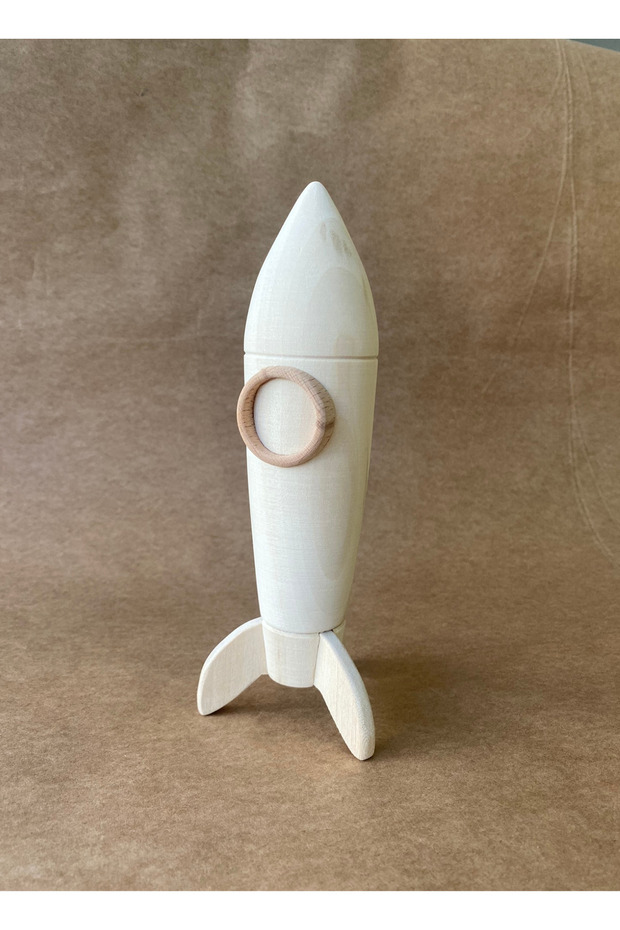Wooden Space Rocket Toy Wooden Space Rocket – Montessori Discovery Toy