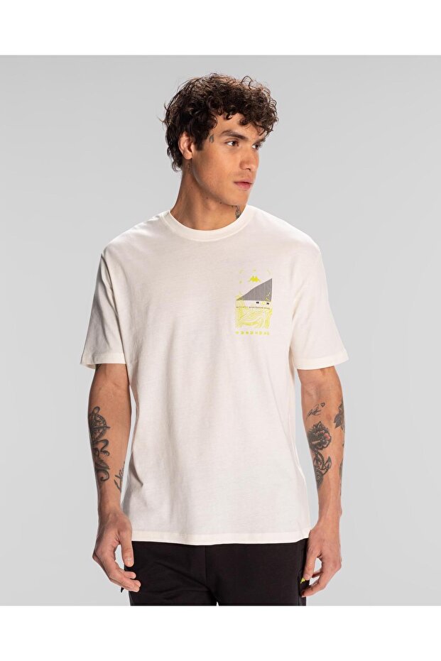 Authentic Spacetime T-Shirt Erkek Beyaz Regular Tişört - 4