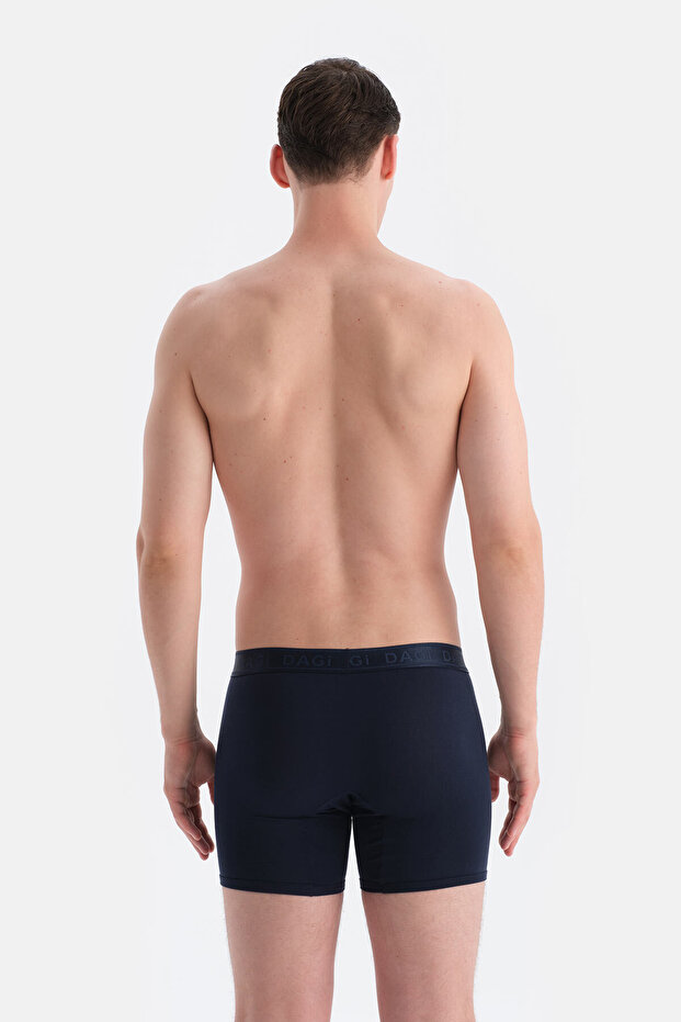 Lacivert Düz Micro Modal Boxer - 2