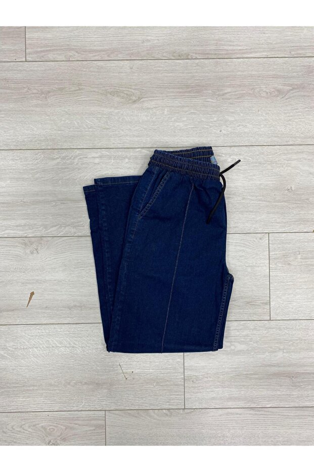 Wide Leg Jeans with Stripes