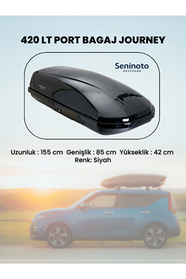 420 Lt Journey Port Bagaj - Siyah - Tek Ebat 103008 - 3