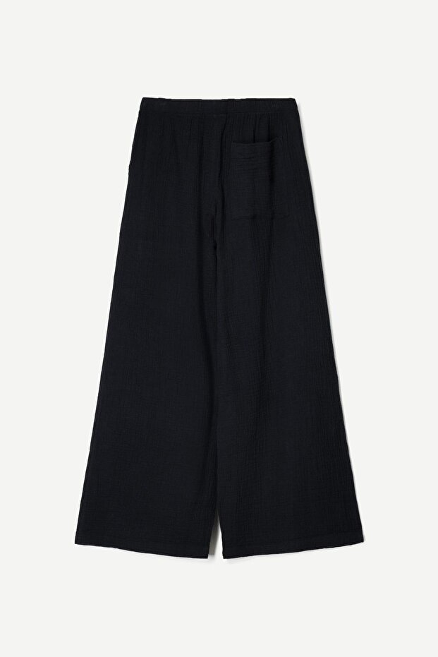 Geniş paça rustik pantolon - 5