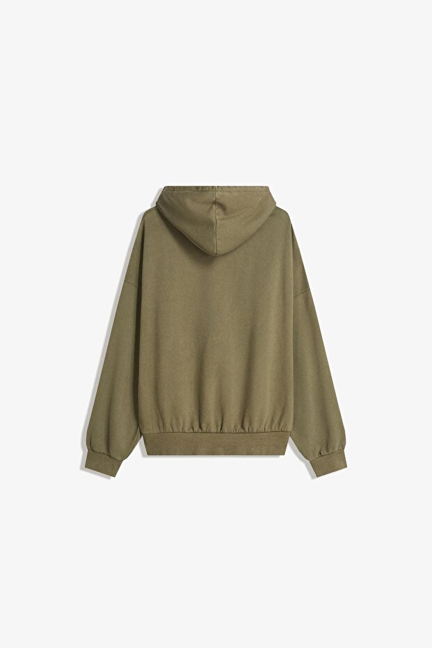 Oversize kapüşonlu sweatshirt - 5