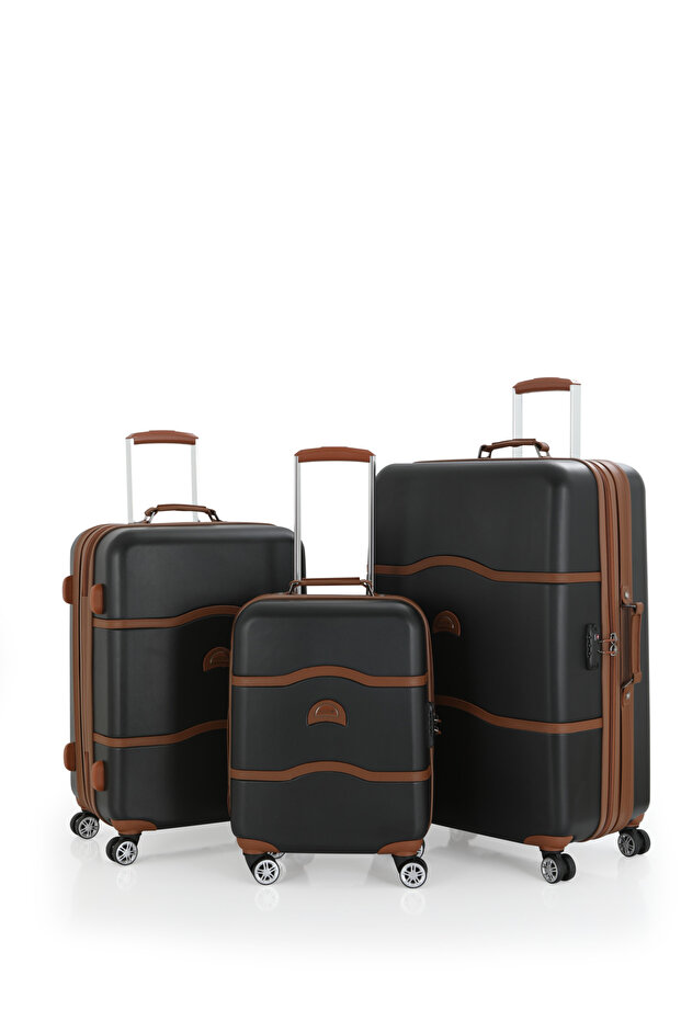 Üçlü Lüx Abs Valiz Seti V207 - 1