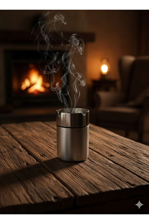 Lifetime Rustproof Lid Ashtray Odorless Ashtray Premium a Quality Metal Steel Ashtray Oval Ashtray