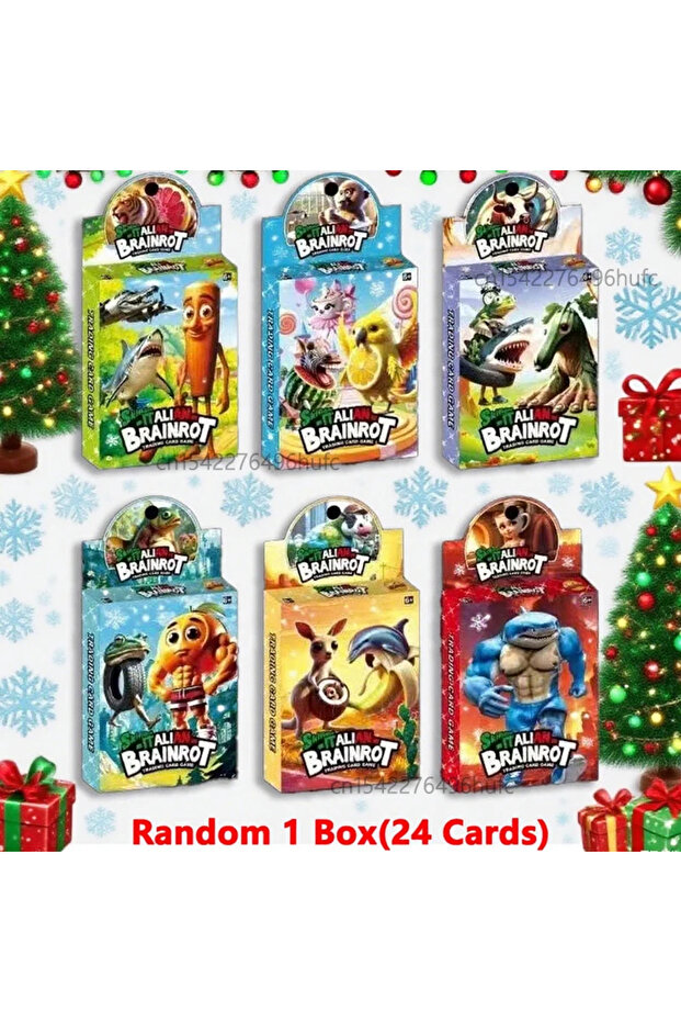 Random 1box 24pcs 288/150/24PCS Italian Brainrot Game Collection Cards Set Tralalero Tralala Card Tu