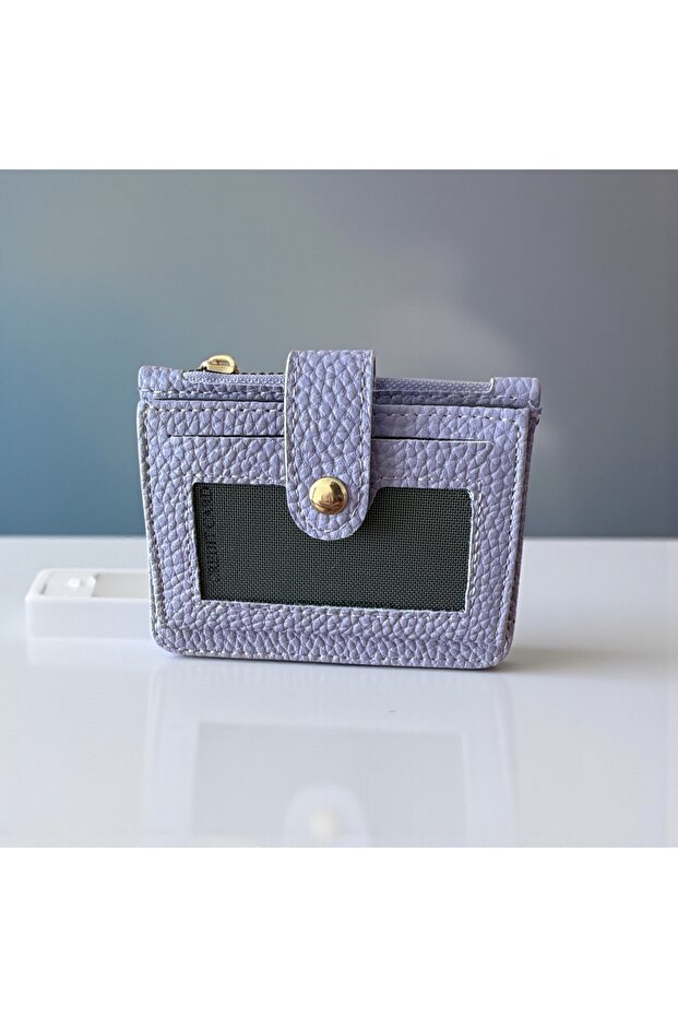 Card Holder with 12 Card and Coin Compartments