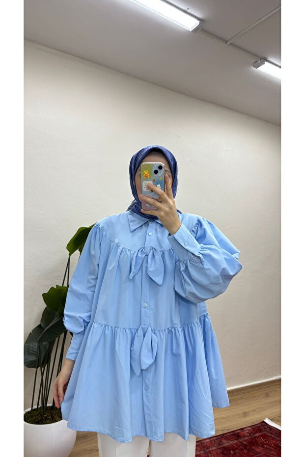 FİYONKLU TESETTÜR GÖMLEK - 1