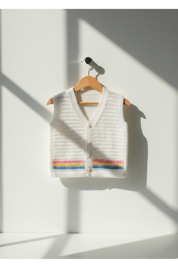 El Örgüsü Bebek Yeleği - 1