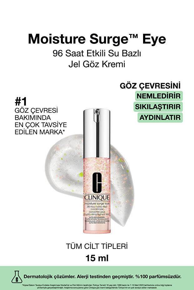 Moisture Surge Eye ™ 96 Hour Moisture Protection Technology Eye Cream 15ml | Ultra-Light, Water-Based Intense Gel