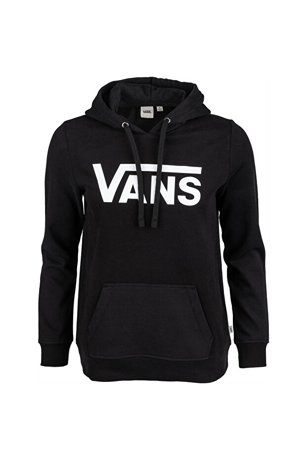 WM DROP V LOGO HOODIE-B Kadın Siyah Sweatshirt - VN0A5HNP - 1