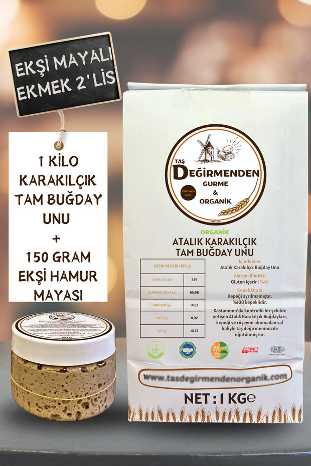 Atalık Karakılçık Tam Buğday Unu - Siyez Ekşi Hamur Mayası - 3