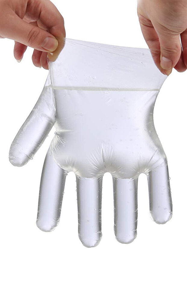 Şeffaf Poşet Eldiven - 100 Adet - 5