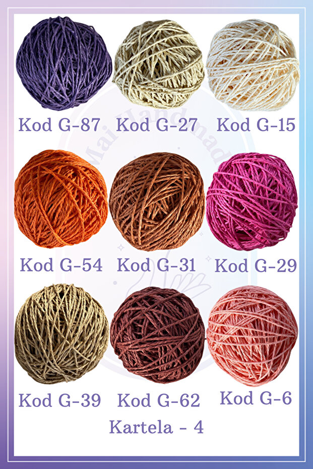 Kağıt ip 100 gram / kot mavisi Kağıt ip - 5