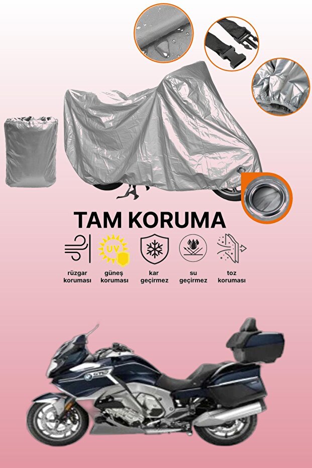 Grey Compatible with Lock Bmw K 1600 Gtl Compatible Motor Tarpaulin