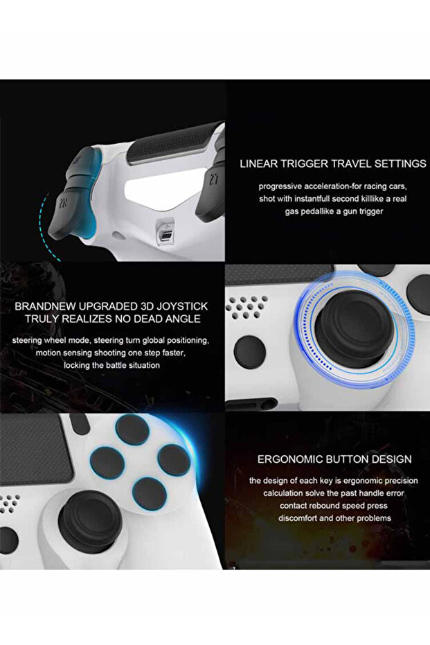 وحدة تحكم بلاي ستيشن لاسلكية (متوافقة مع PS4/PS4 OLED/PC) - 6