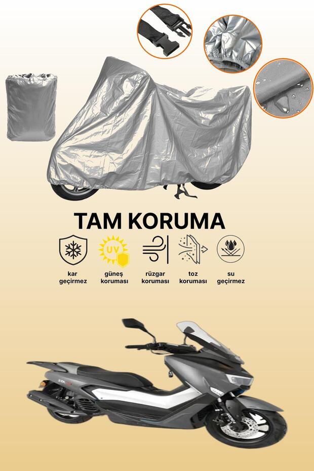 Gray Arora Zrx 200 Compatible Motorcycle Cover, Protective Cover, Motor Cover