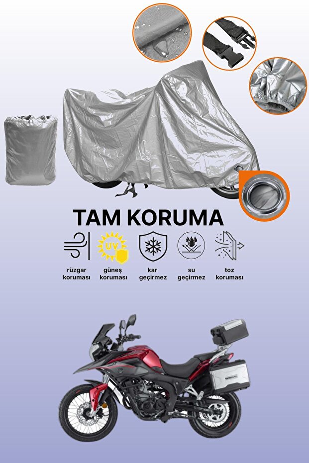 Mondial Rx3I Evo Compatible Engine Tarpaulin Compatible with Gray Lock